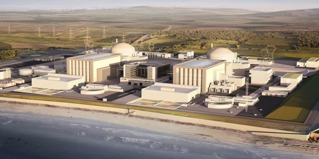 Illustration en images de synthèse du projet de réacteur EPR proposé par EDF pour la centrale britannique d’Hinkley Point.  | AFP